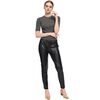 Calça Feminina em PU Com Cós Elástico 240473 - Atacado