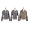 Blazer Cropped Xadrez Feminino 610270 - Atacado