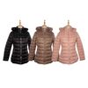 Jaqueta Feminina Puffer Com Capuz Peluciada 620239 - Atacado