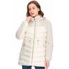 Jaqueta Parka Feminina Nylon e Plelo Com Bolsos 620265 - Atacado