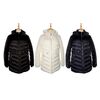 Jaqueta Parka Feminina Nylon e Plelo Com Bolsos 620265 - Atacado