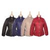 Jaqueta Feminina Puffer Casual Com Punho de Elástico 620284 - Atacado