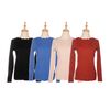 Blusa Feminina de Tricot Canelado Gola Trabalhada 650936 - Atacado