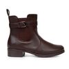 Bota Chelsea Feminina Coturno Fivela Salto Baixo 72110 Marrom - Atacado