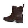 Bota Chelsea Feminina Coturno Fivela Salto Baixo 72110 Marrom - Atacado