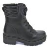 Bota Coturno Salto Baixo Tratorada Feminina Mooncity 72223 Preto - Atacado