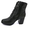 Bota Coturno Feminina Salto Alto Mooncity 73130 - Atacado