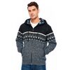 Blusa de Tricot Masculina C/ Capuz e Zíper 590174 - Atacado