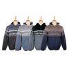 Blusa de Tricot Masculina C/ Capuz e Zíper 590174 - Atacado