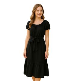 Vestido Feminino Manga curta Midi Facinelli 230243 - Atacado