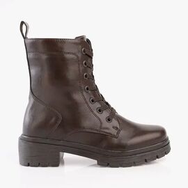 Bota Coturno Feminina Salto Tratorado Mooncity 72281 Marrom - Atacado