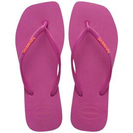Chinelo Feminino Havaianas Slim Square Logo Pop-up