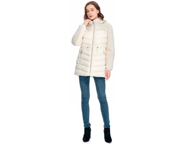 Jaqueta Parka Feminina Nylon e Plelo Com Bolsos 6202Jaqueta Parka Feminina Nylon e Plelo Com Bolsos 620265 - Atacado65 - Atacado