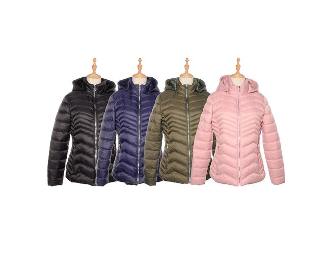 Jaqueta Feminina Puffer Com Capuz Removível 620285 - Atacado