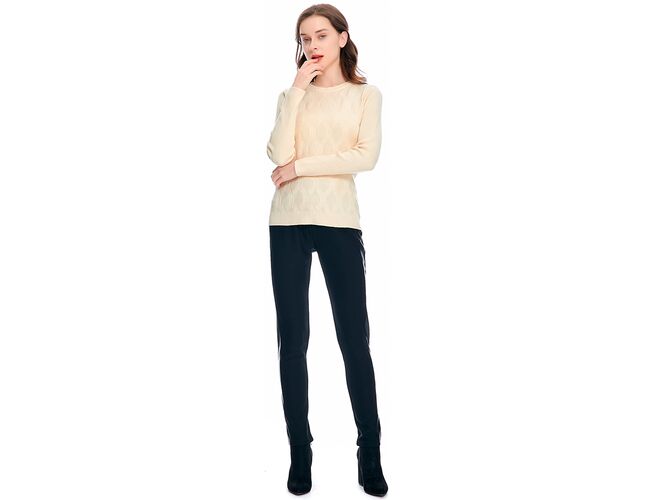 Blusa Feminina em Tricot Gola Redonda 650937 - Atacado