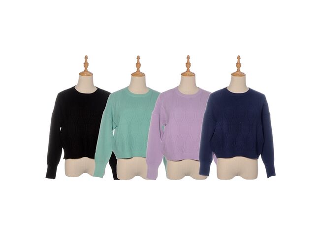 Blusa Cropped Feminina em Tricot Texturizado 650958 - Atacado