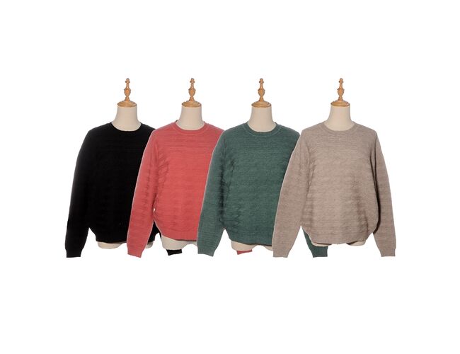 Blusa Feminina De Tricot Canelado Gola Redonda 650965 - Atacado