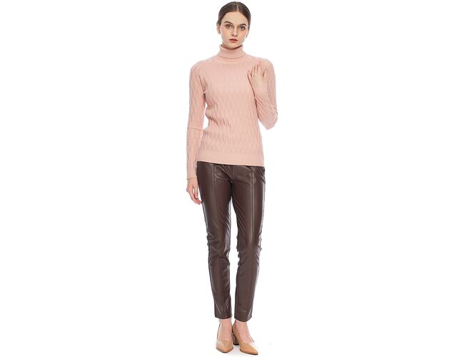 Blusa Feminina Em Tricot Gola Alta 651042 - Atacado