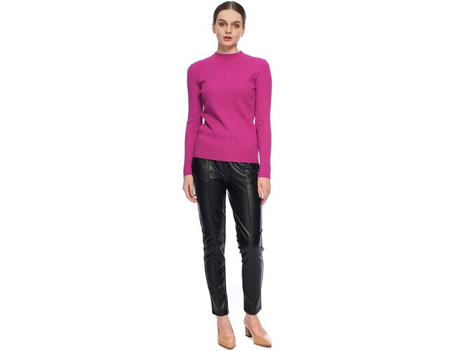 Blusa Feminina Em Tricot Básico Canelado 651052 - Atacado