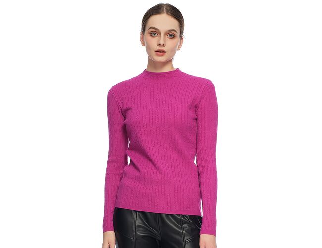 Blusa Feminina Em Tricot Básico Canelado 651052 - Atacado