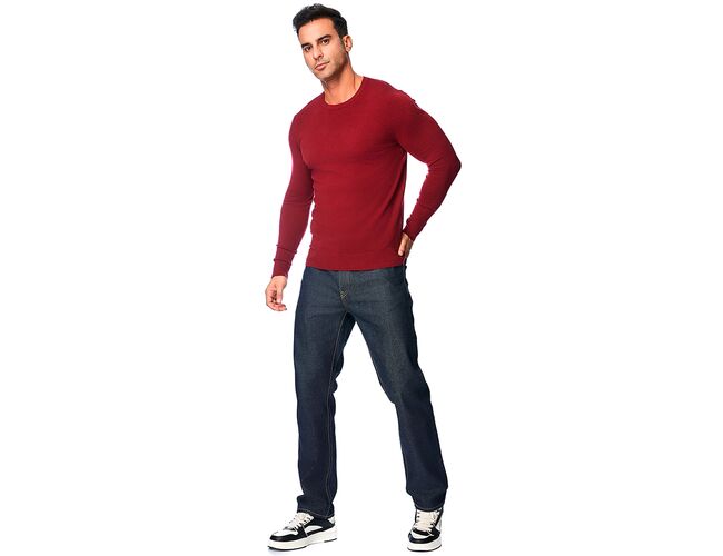 Blusa de Tricot Masculina Gola Redonda 590200 - Atacado