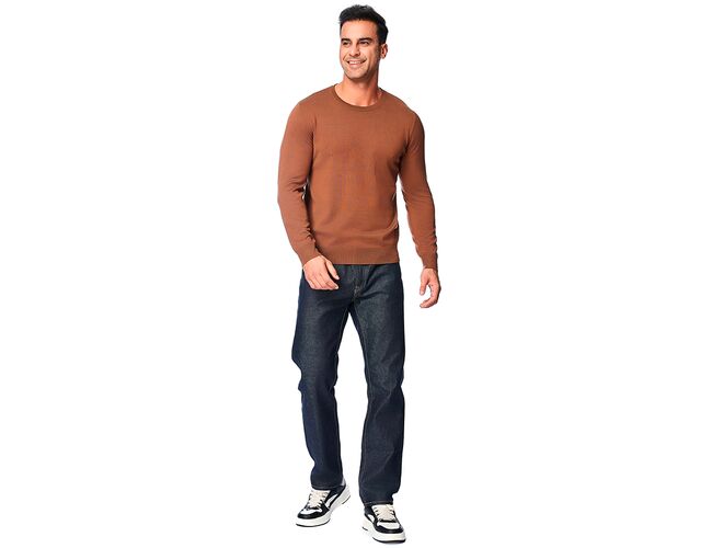 Blusa de Tricot Masculina Gola Redonda 590202 - Atacado