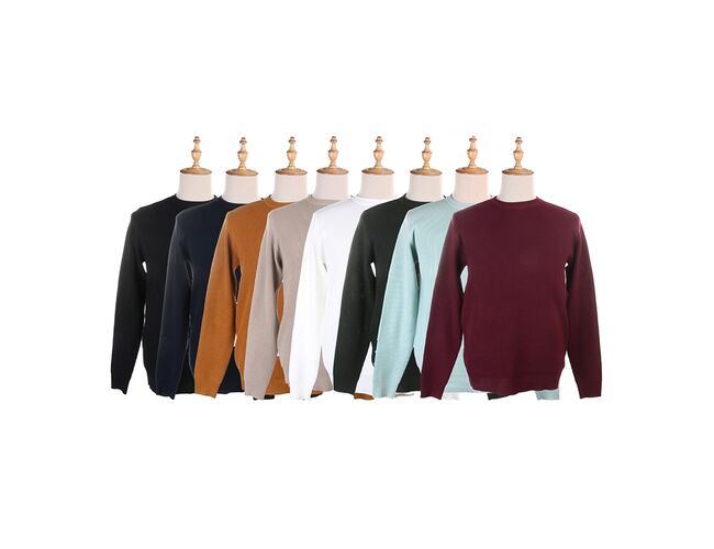 Blusa de Tricot Masculina Gola Redonda Texturizada 590214 - Atacado
