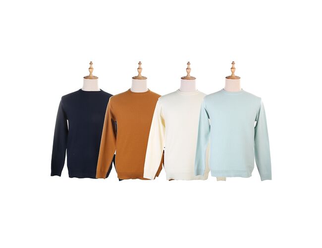 Blusa de Tricot Masculina Gola Redonda 590218 - Atacado