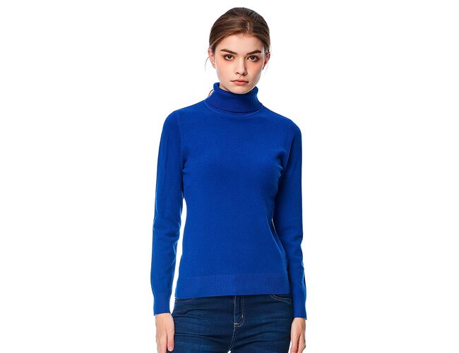 Blusa de Tricot Feminina Gola Alta 651184 - Atacado