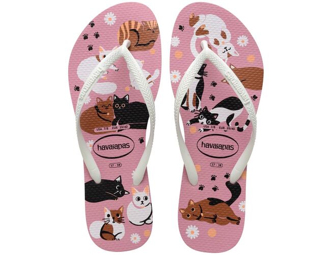 Chinelo Feminino Havaianas Slim Pets