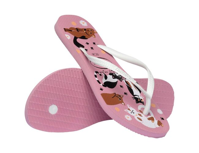 Chinelo Feminino Havaianas Slim Pets