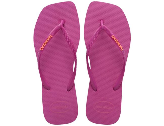 Chinelo Feminino Havaianas Slim Square Logo Pop-up