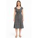 Vestido Feminino Estampado Com Detalhe Franzido Cintura 230263 - Atacado