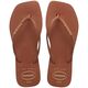 Chinelo Feminino Havaianas Slim Square Logo Pop-up